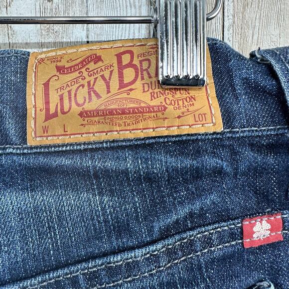 Lucky Brand Gene Montessano Long Line Jeans Womens 4 Mid Wash Blue Stretch Denim - Picture 5 of 9